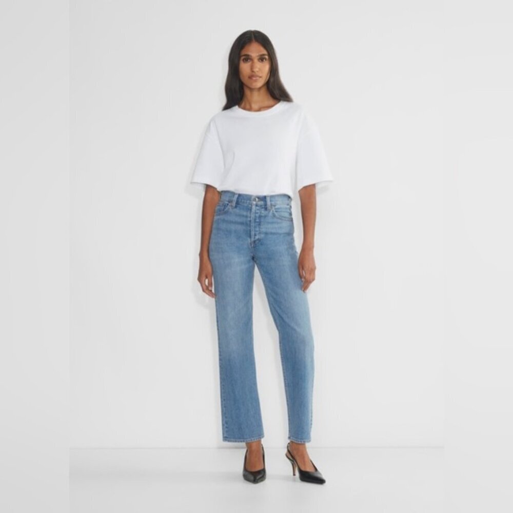 Aritzia denim forum the Arlo high-rise Straight  jeans 28L size 27